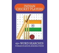 Indian Cricket Players Word Search Puzzle Book: Word Searches with Easy to Read Print about Indian Cricketers, Cricket, T20 and more | 6x9 inches| 65+ ... . Gift for Vacations, Holiday and Free Times