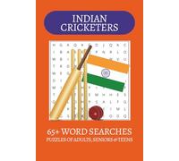 Indian Cricketers Word Search Puzzle Book: Word Searches with Easy to Read Print about Indian Cricketers, Indian Cricket, India and more | 6x9 inches| ... . Gift for Vacations, Holiday and Free Times