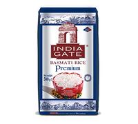 Indian Gate Arroz Basmati Premium, arroz largo fino y aromático de la India, arroz de grano largo fino, 1 x 500 g