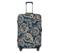 Indian Paisley 2 fundas de equipaje de viaje - Fundas elásticas para maletas protectoras para equipaje de 18 a 32 pulgadas, Negro -, G