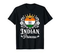 Indian Princess India Flag Proud Indian Girl Camiseta