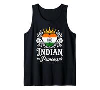 Indian Princess India Flag Proud Indian Girl Camiseta sin Mangas