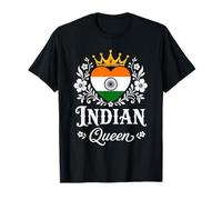 Indian Queen India Flag Proud Indian Woman Camiseta