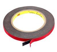 INDIAN STORE 24 3 M PT1100 Cinta de espuma viscoelástica de acrilato más cinta adhesiva profesional de doble cara de metal negro y superficies pintadas Cinta extra fuerte (7,5mm x 5meter)