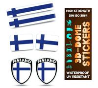 INDIAN STORE 24 Pegatinas de gel 3D, diseño de bandera impermeable, protección UV, 3D, vinilo, coche, moto, bicicleta, portátil, banderas de país, alta calidad, símbolos nacionales del mundo