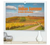 Indian Summer in Baden-Württemberg (hochwertiger Premium Wandkalender 2026 DIN A2 quer), Kunstdruck in Hochglanz: Herbstlich gefärbte Weinberge im Schwäbischen