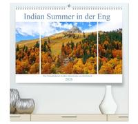 Indian Summer in der Eng - Das Naturdenkmal Großer Ahornboden (hochwertiger Premium Wandkalender 2026 DIN A2 quer), Kunstdruck in Hochglanz: Farbenprächtiger Herbst am Ahornboden in Tirol