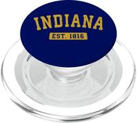 Indiana Clásico Vintage Texto Amarillo EST. 1816 PopSockets PopGrip para MagSafe