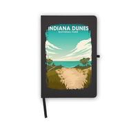 Indiana Dunes National Park USA - Cuaderno con páginas en blanco, cubierta de piel sintética, planificador, diario, cuaderno de trabajo