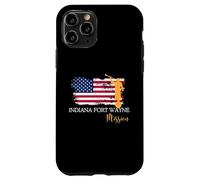 Indiana Fort Wayne Mission Angel Moroni Bandera de Estados Unidos Fe Desig Carcasa para iPhone 11 Pro