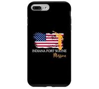 Indiana Fort Wayne Mission Angel Moroni Bandera de Estados Unidos Fe Desig Carcasa para iPhone 7 Plus/8 Plus