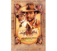 Indiana Jones and the Last Crusade Poster A1 - Póster de arte de película en varios tamaños para ideas de sala de estar o dormitorio. Imágenes de películas de culto sin bordes Classic Iconic 70s 80s