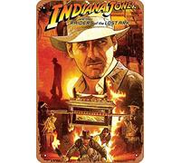 Indiana Jones and the Raiders of the Lost Ark Poster Metal Sign Retro Home Decorative Vintage Tin Sign 12 x 8 pulgadas