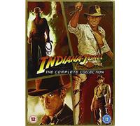 Indiana Jones Complete All Films DVD (4 Discs) Box Set Movie Collection: Part 1: Raiders of the Lost Ark, 2: Temple of Doom, 3: Last Cruade, 4: Kingdom of the Crystal Skull Special Features Extras by Harrison Ford