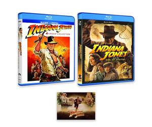 Indiana Jones Complete Movie Series Bluray Collection 1-5: Raiders of the Lost Ark / Temple of Doom / The Last Crusade / Kingdom Of The Crystal Skull / The Dial Of Destiny / + Including Bonus Art Card