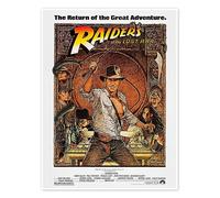 Indiana Jones - Raiders of the Lost Ark Póster 30 x 40 cm Marrón Cuadros Decoración para la pared