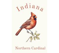 Indiana State Bird, Northern Cardinal (Cardinalis cardinalis) Notebook, Journal for Men, Women, Young Adults, Teens, Kids, Gift for Bird Watchers, ... 120 White Lined Pages, 6"x9", Eco-Friendly