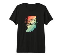 Indiana Sweet Home Mapa Estados Unidos América Camiseta Premium