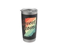 Indiana Sweet Home Mapa Estados Unidos América Vaso térmico de acero inoxidable de doble pared