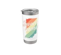 Indiana Sweet Home Mapa Estados Unidos América Vaso térmico de acero inoxidable de doble pared