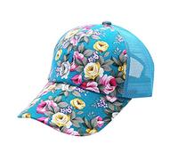 Indianapolis Cap 7 5/8 Print Women 's Mütze Schutzblume All-Baseball Cap Herren Cap La, azul celeste, Talla única