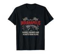 Indianapolis City Pride Indy 500 Racing Diseño Gráfico Camiseta