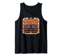 Indianapolis Halloween Midwest Indiana Idea fácil de Disfraz Camiseta sin Mangas