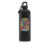 Indianapolis USA City Map - Botella de agua estilo pop art, botella de viaje, botella de deporte al aire libre