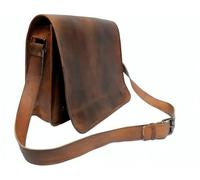 IndianHandoArt - Maletín de piel para ordenador portátil (13"), color negro