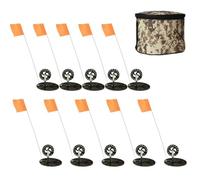Indicador Actividad para Pesca en Hielo con Poste Metálico Flexible y Banra Visible para Vigilar Varios Puntos Pesca Acuado para Pesca en Ríos Helados