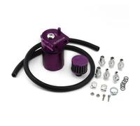 indicador agua diésel auto Depósito De Lata De Tanque De Captura De Aceite Con Deflectores Universales Con Filtro De Aire, Piezas De Motor De Automóvil De Aleación(PURPLE)