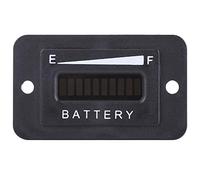 indicador carga bateria 12v + Akozon Indicador de batería 12V / 24V / 36V / 48V Indicador LED Indicador digital de batería