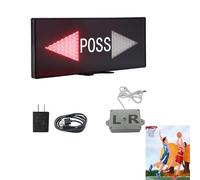 Indicador Control Balón Baloncesto, Flecha Indicadora Posesión De Balón LED,Muestra La Dirección del Ataque Después Que, Uso con Fuente Alimentación Recargable/estacionaria