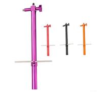 Indicador de alineación de bicicleta, ajustador de simetría, herramienta de alineación de palanca de bicicleta, altura horizontal izquierda y derecha, ajustador simétrico (púrpura)