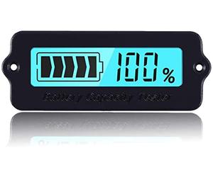 Indicador de Capacidad de Batería 12V - 60V Medidor de Voltaje para Batería de Plomo Ácido y Litio Ion Monitor de Estado de Batería y Carga