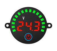 Indicador de capacidad de batería de 5-55 V, comprobador de baterías de plomo-ácido de 5-55 V CC, niveles de carga de batería rojo