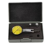 Indicador de Carátula de Precisión Métrico 0-0,8mm, Graduación 0,01mm, Riel de de Milano, 2 Probes de Acero Tungsteno - Medición Precisa, Sonda Rotativa 180°, Uso en Mecán (2 agujas de acero de