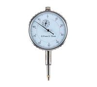 Indicador de cuadrante 0-10 mm, medidor de cuadrante metálico con precisión de 0,01 mm, herramienta de medición manual para el desvío del eje y la holgura de los engranajes,