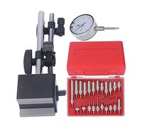 Indicador de Cuadrante con Soporte de Base Magnética, Juego de Inspección de Precisión de Punto Ajustable Profesional Fino de 0 a 1 Pulgada para Calibración Mitutoyo Fowler,