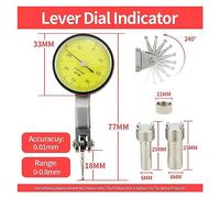Indicador de cuadrante, Indicador de Dial de 0-10mm/30mm, comparador de precisión, indicador de diámetro del Dial, micrómetro, herramientas de medición, indicador de tipo de hora(0.8mm Dial Indicator)