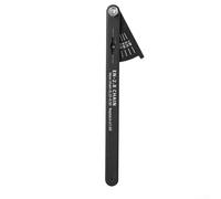 Indicador de desgaste de cadena de bicicleta de aleación de aluminio compacto para mantenimiento en movimiento con guía visual de estiramiento de cadena de 0,75% y 1,00% (tipo estándar)