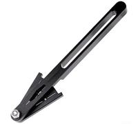 Indicador de desgaste de cadena de bicicleta, herramienta de aleación de aluminio de 134 mm, cadena, medición precisa del estiramiento, diseño portátil ligero, para mantenimiento de ciclistas (negro)