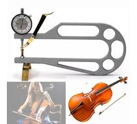 Indicador de dial de espesor del panel de violonchelo, herramienta para hacer violonchelo de 0-20 mm, herramienta Luthier, profundidad de garganta de 305 mm y precisión de 0,01 mm