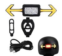 Indicador de dirección para Casco Protector Ikes - Faro Trasero para Bicicleta con Indicadores de dirección | Señales de para Bicicletas para una Mejor Visibilidad, una guía no