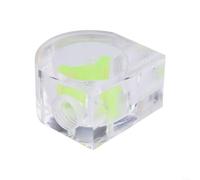 Indicador de flujo de refrigeración por agua acrílico para rosca G1/4, monitor de tasa de flujo de refrigerante transparente para PC bucle de refrigeración líquida (semicírculo verde) (A)