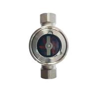 Indicador de flujo de rotor recto de acero inoxidable 316 PN16 - Mirilla roscada for observación de tuberías - Múltiples tamaños(DN40 (1-1/2"))