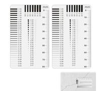 Indicador de Grieta, Regla de Grieta, Monitor de Grieta, Medidor de Ancho de Grieta, Grieta, Alta Precisión para Hormigón y Pared, Juego de 2, Regla de Medición Grietas