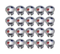 Indicador de grifo frío y caliente, botones de índice de mango de grifo, etiquetas de grifo impermeables, botones de señales de calor y frío para grifo, ducha, cocina, de una sola manija