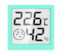 Indicador de humedad digital: mini medidor de temperatura, sensor higrómetro electrónico, instrumento de monitoreo climático | Dispositivo de medición de pantalla preciso, detector de flujo