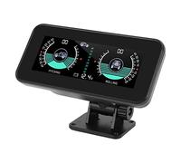 Indicador de Inclinación del Nivel del Inclinómetro del Automóvil, Fydun HUD Indicador de Clinómetro de Brújula Electrónica para Automóvil Medidor de Pendiente de ángulo de Coche de Inclinómetro Digit